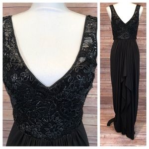 Elegant Black Lace Prom Dress